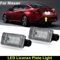 For Nissan Serena C27 Altima Platinum Car Rear White LED License Plate Light Number Plate Lamp