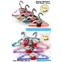 EF698 Gantungan baju / Hanger stainless makapal Baju Kawat Celup Warna / hanger besar/kecil hanger g