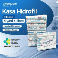 Onehealth Kasa Hidrofil 15cm x 4yard Roll Gulung Hidrofile P3K Bandage Kain Pembalut Luka Perban Ver