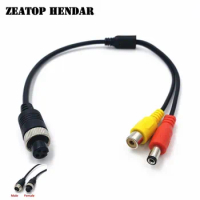 40Pcs M12 4Pin Aviation Head Male / Female to RCA Female + DC Male Extension Cable GX12 Adapter for CCTV Camera Security DVR