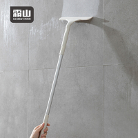 日本霜山 浴室地板/窗戶用矽膠刮水器-短柄款(58cm)
