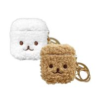 【Timo】AirPods 1/2代 捲捲毛刺繡藍牙耳機保護套