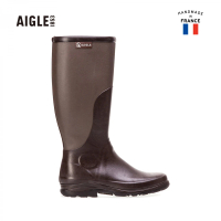 AIGLE 男 造型長筒膠靴 RBOOT(AG-F8557A167 深褐色)