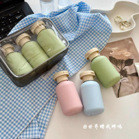 Túi Đựng Đồ Vệ Sinh Cá Nhân Cầm Tay Bao Gồm Nắp Tuyệt Vời, Thích Hợp Đi Du Lịch, Có Chai Lọ Cho Dầu 