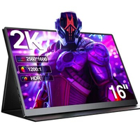 EVICIV 2.5K 120Hz Portable 16" 2560x1600 IPS Gaming Laptop Monitor Dual USB C HDMI Second Screen Computer Display for PS5 Phone