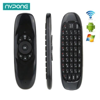 Fly Air Mouse Gyro Sensor English Keyboard Wireless 2.4G RF Keyboard Remote Control For Gaming Android Smart TV Box Projector