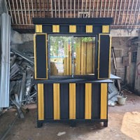 Booth Container / Gerobak Stand Office Kontainer Premium Knockdown 1.5x1x2