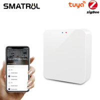 SMATRUL Tuya ZigBee Smart Hub Mini Wireless Gateway Bridge For App Voice Remote Control Works with Alexa Google Home Assistant