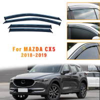 4PC Car Window Sun Visor For Mazda 6/For Mazda 3/CX-3/CX-4/CX-5/CX-8 2006-2017 2018 2019 Smoke Window Deflectors Car Accessories