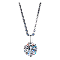 Loket Perak S925 Sterling, XL77, Rantai Klavikel, Kalung Berlian, Gaya Klasik dan Ringkas, 1 Karat M