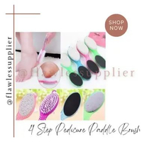 Pedicure Paddle Brush 4 Step / Pedicure Paddle Brush 4in1 / Penghalus Tumit Kaki 4 Step