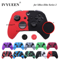 IVYUEEN Anti Slip Protective Skin for XBox Elite Series 2 S2 Core Controller Silicone Case Grip MixColor Protector Cover
