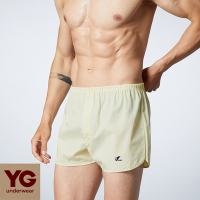 【YG】純棉針織平口褲-淺黃