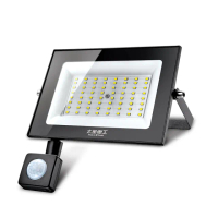 【太星電工】50W LED感應投射燈/全電壓110V-220V(自動感應開關 簡易防盜威嚇 適用家庭/公司/商場)