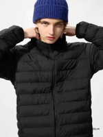 UNIQLO Jaket Winter PUFFTECH Jacket Pria kerah tegak black L