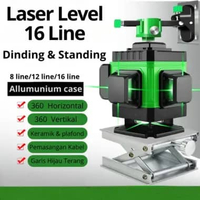 BOOS Laser Level 16 Line 6D Laser leveling self portable Lengkap Dengan 2 Baterai