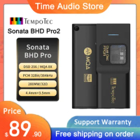 TempoTec Sonata BHD Pro USB C DAC,Headphone Amplifier 4.4mm&amp; 3.5mm,PCM384kHz,DSD256,MQA8X,TIDAL for iPhone&amp;Android&amp;MacOS&amp;WIN