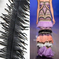 Tassel Lace Trim Black White Centipede Lace DIY Handmade Decor Bags Neckline Collar Cuff Skirts Dress Designer Accessories
