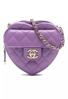 Chanel 二手 Chanel 迷你小羊皮 Cc 愛心斜背包