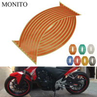 Hot Motorcycle Wheel Sticker Reflective Decals Rim Tape Strip For YAMAHA XMAX 125/250/300/400 Iron Max NMAX 125 R120 Accessories