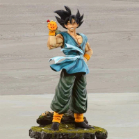 Anime Dbz Son Goku Statue Figure with 4star Crystal Balls Dragon Ball Figures Goku Happy Figurine Cartoon PVC Collectibles Toys