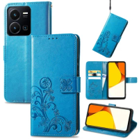 Leather Card Wallet Phone Case For VIVO Y97 Y95 Y83 Y81 T1X S5 S1 V15 Y7S IQOO Neo 7 6SE 5 Z6 Lite Z3 10 9 7 Magnetic Flip Cover