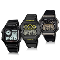 CASIO 卡西歐 十年之旅數位錶(AE-1200WH/AE-1200WHB/AE-1300WH)