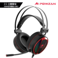 【POWZAN】SONAR CH400 RGB 電競耳機 黑紅