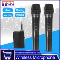 Professional Handheld Mic Wireless USB Microphone Speaker Karaoke Player Mic Party Wireless Microphone System For Home Meeting