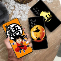Anime D-Dragon Balls For Samsung A53 A52 A33 A32 A51 A71 A21S A13 A73 A50 A22 A23 A03 A72 A54 A12 5G Black Phone Case