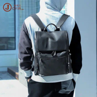 Leather Backpack Men's Outdoor Leisure Large Capacity Travel Backpack First Layer Cowhide Men's Backpack Backpack Schoolbag