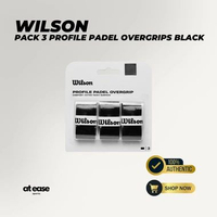 WILSON PACK 3 PROFILE PADEL OVERGRIPS BLACK