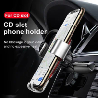 CD Car Phone Slot Support Gravity Car Mount Holder For iPhone 12 11 pro Max Samsung Xiaomi Mobile Phone Car Holder