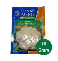 Tunas Agro Benih Bungkul Best50 10gram Kubis Bunga Hibrida F1 untuk Taman dan Kebun Anda
