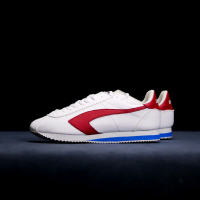 Sepatu Contrust Footwear Putih Merah Biru Enjoy Casual Shoes Sneakers  Kasual