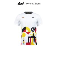 Baju lari grafik ARI ADEPT BERLIN25 putih (AAP3128 02). Baju larian ARI BERLIN25 maraton, putih.