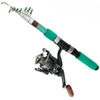 1.8 2.1 2.4 2.7 3.0 3.6m Carbon Telescopic Fishing Rod Combo Spinning Rods with Reel Set Hard Sea Carp Feeder Pole Surf Tackle