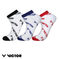【VICTOR 勝利體育】LOGO 運動中性襪 腳踝襪、止滑襪(C-5089 D/C/F 紅/黑/藍)