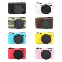 Silicone Rubber Bag Body Cover Case Skin 8C For Canon G7x Mark II/G7X2