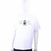 KARL LAGERFELD x Disney 唐老鴨字母印花白色純棉短袖TEE T恤(中性款/男女可穿)