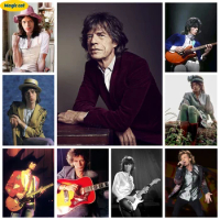 M-Mick Jagger 5D Diamond Painting British Rock Singer Portrait DIY Diamond Embroidery Cross Stitch Star Poster Home Wall Decor