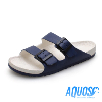 【G.P】AQUOS雙色雙硬度柏肯防水拖鞋A5115-白藍色(SIZE:40-44 共七色)