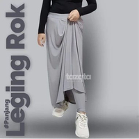 Leging Rok Panjang Sporty Legging Rocela Jersey L silver