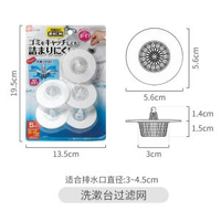 日本LEC浴室洗臉盆下水道毛髮過濾網衛生間水池排水口頭發防堵塞平行進口