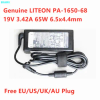 Genuine LITEON 65W 19V 3.42A LCD Monitor AC Adapter For LG R400 R410 43LF510V TV 34UM67 26LN4600 M2380D M2780D S550 PA-1650-68