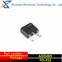 10PCS AOD409 TO-252 P-Channel 60V 26A SMD MOSFET