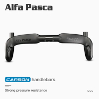 Alfa Pasca Carbon Handlebar Road Cycling Bike Handlebars Aero Speed Handle Bars 31.8*400/420/440mm Race Bicycle Drop Bent Bar