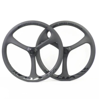 SMC GOVAN-451-TW5 Tri-spokes 20" 406 Carbon Wheels for Folding Bike Disc Brake Speed Mini Cycle