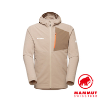 【Mammut】Madris Light ML Hooded Jacket Men 防風刷毛連帽外套 野生棕 男款 #1014-03840