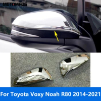 For Toyota Voxy Noah R80 2014-2019 2020 2021 Chrome Rear View Side Door Mirror Cover Trim Protection Cap Accessories Car Styling